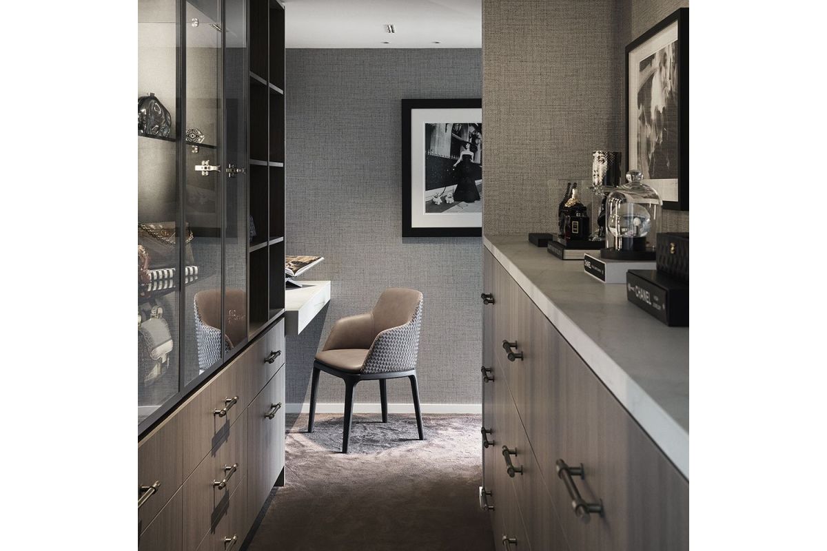 A Calm, Textured Interior in Southbank featuring Egger Woodgrains